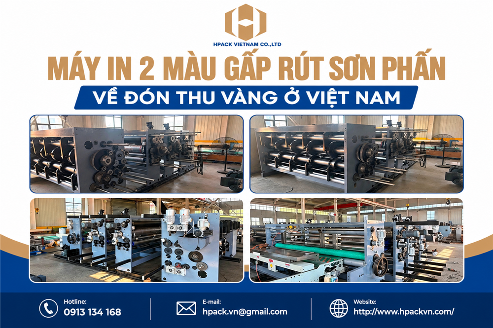 Máy In 2 Màu Gấp Rút Sơn Phấn Đã Về Đón Thu Vàng Cùng HPACK
