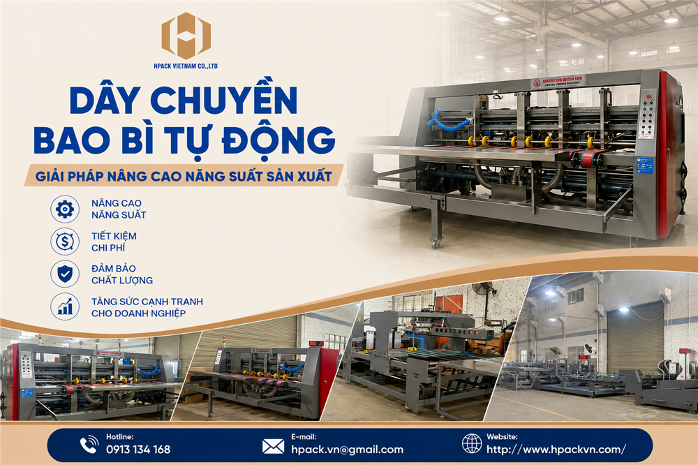 Dây Chuyền Bao Bì Tự Động Giải Pháp Nâng Cao Năng Suất Sản Xuất