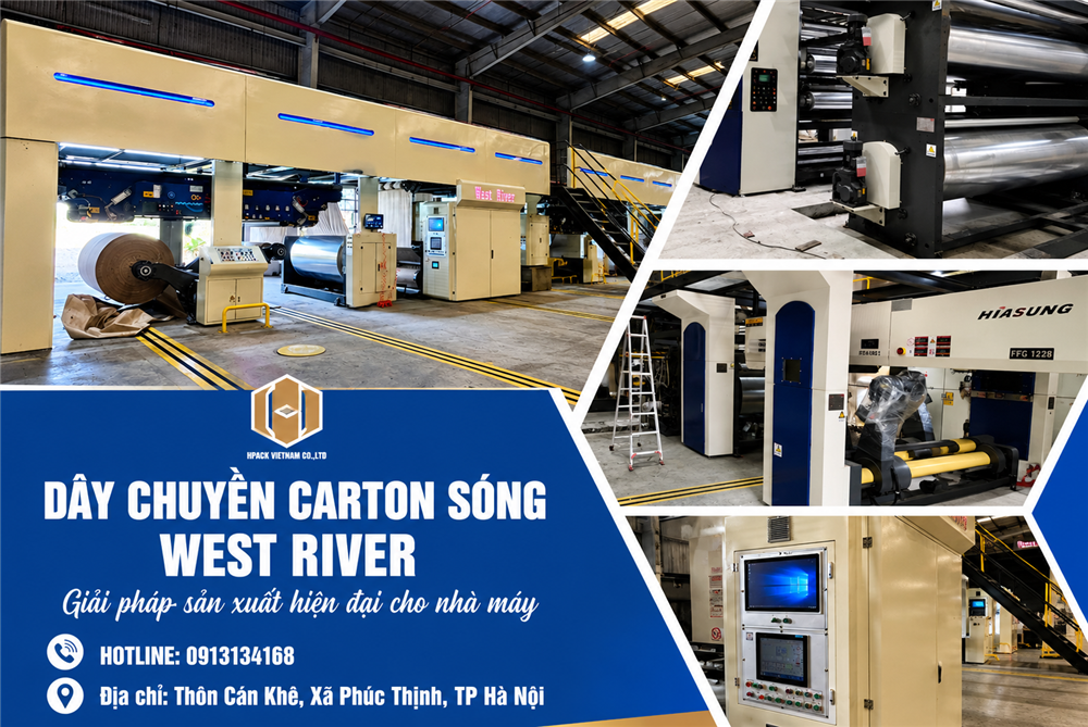 Dây Chuyền Carton Sóng West River – Giải Pháp Sản Xuất Hiện Đại Cho Nhà Máy