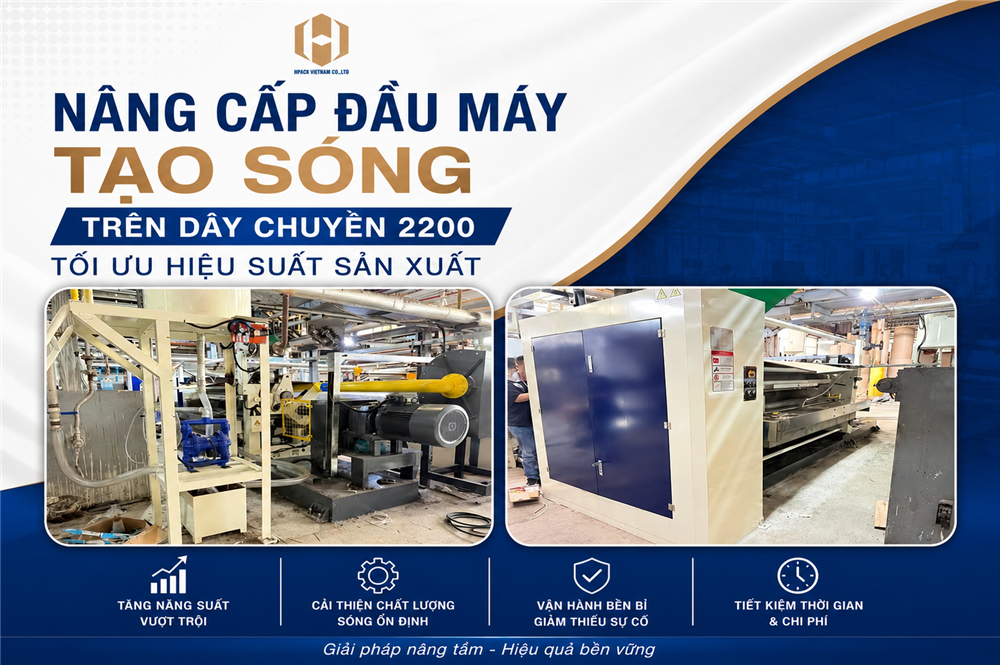 Hpack Máy Bao Bì Nâng Cấp Đầu Máy Tạo Sóng, Tối Ưu Hiệu Suất Dây Chuyền