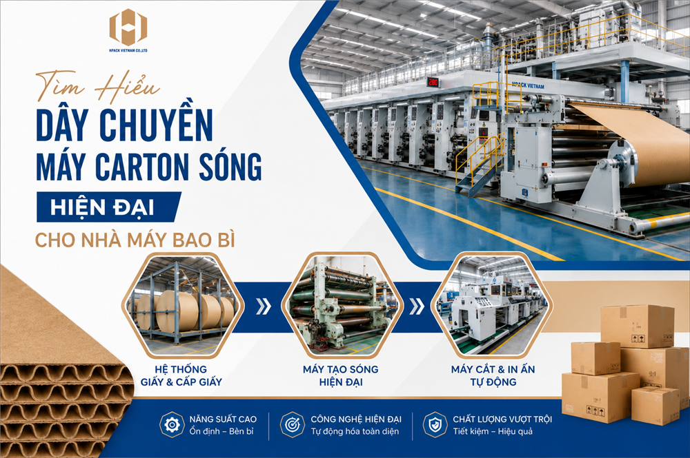 Hpack Dây Chuyền Máy Carton Sóng Hiện Đại Cho Nhà Máy