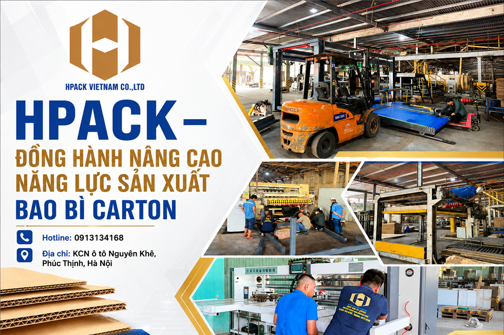 Đồng Hành Nâng Cao Năng Lực Sản Xuất Bao Bì Carton Cùng HPACK 