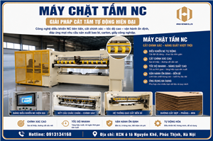 Máy Chặt Tấm NC Công nghệ cắt chính xác mở ra bước tiến mới cho ngành bao bì hiện đại