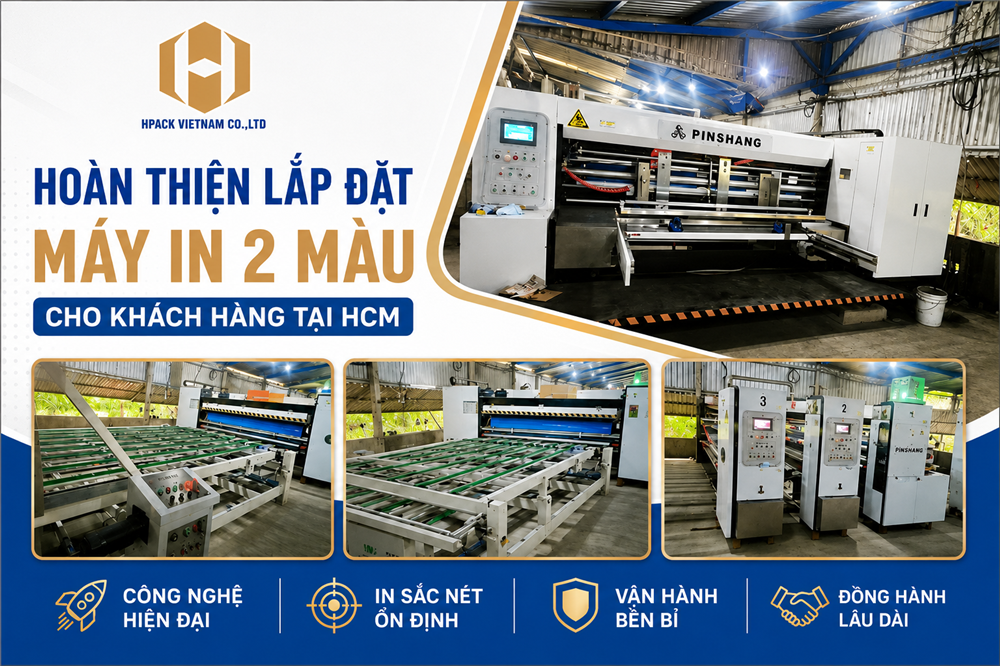 Hpack Hoàn Thiện Lắp Đặt Máy In 2 Màu Cho Khách Hàng Tại HCM